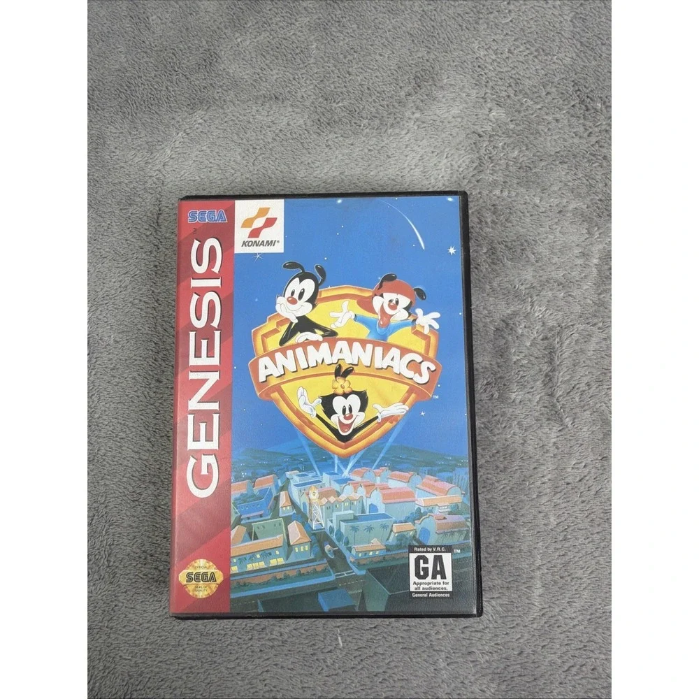 Animaniacs (Sega Genesis, 1994) Complete In Box With Manual